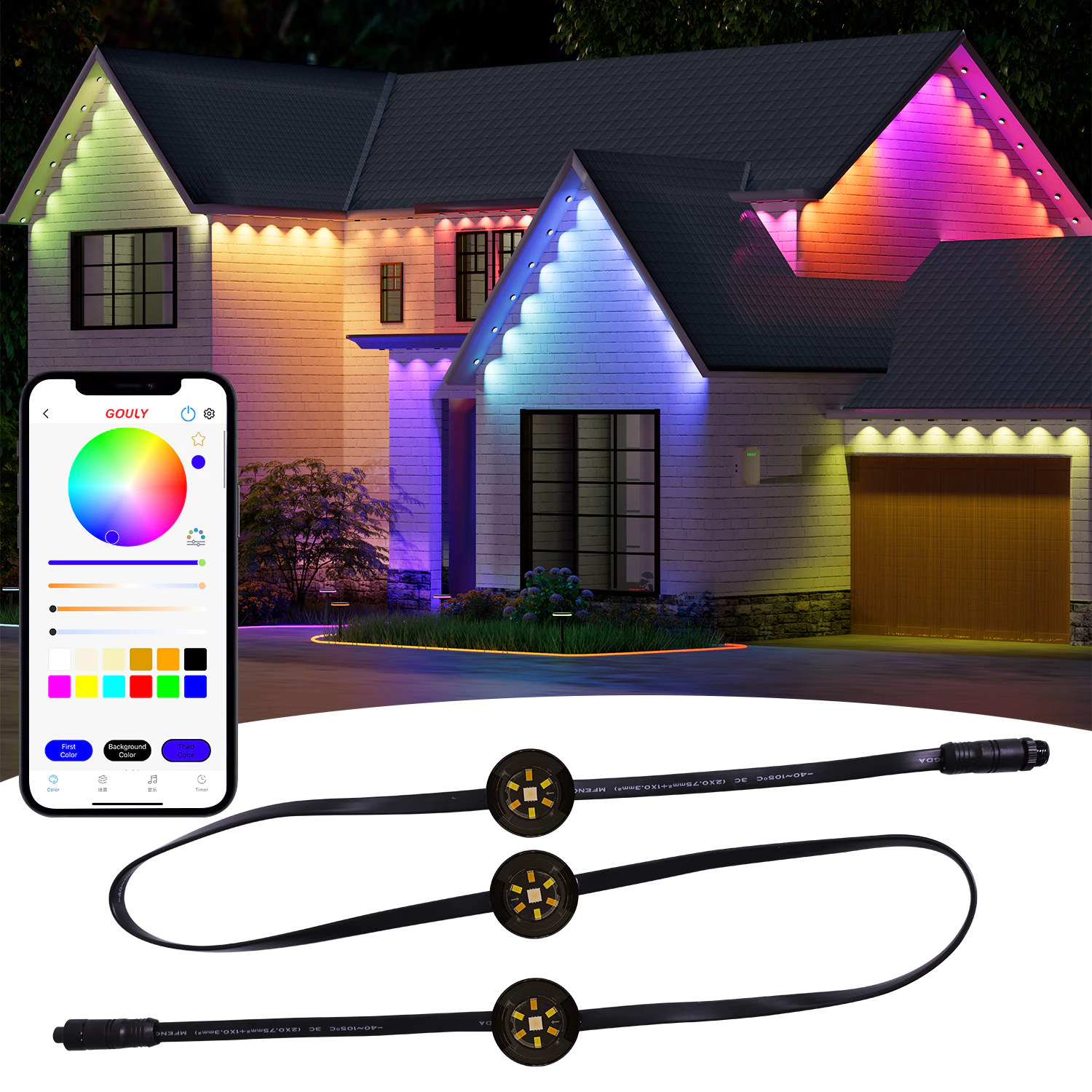 led christmas lights permanent